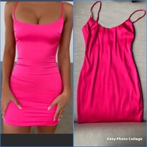 Oh Polly Satin dress Size 4